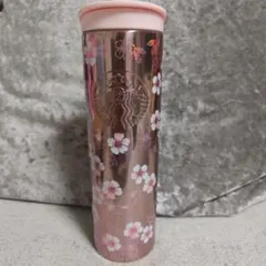 スタバ　SAKURA2026ステンレスボトルメタリックライトピンク