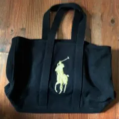 Polo Ralph Lauren 金刺繍ロゴ トートバッグ (超希少)のサムネイル