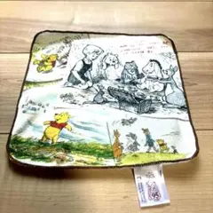 美品　一番くじ　プーさん　95周年　ディズニー　ハンカチ