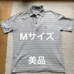 Golden Bear チェック柄 ポロシャツ M　日本製　美品のサムネイル