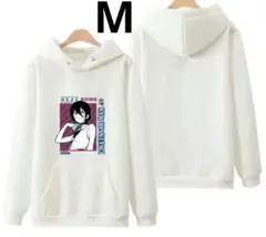 チェンソーマン　レゼ　　パーカー ホワイト 白 Mサイズ 裏起毛無し