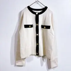 PLST プラステ　エクストラファイン メリノ ミドルゲージ ウールカーディガン