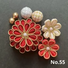 つまみ細工　髪飾り　No.55 卒業式　謝恩会