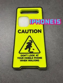 【iPhone 15 】ネオンイエロー ソフトケース