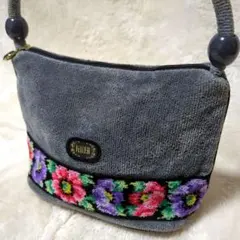 FEILER フェイラー 花柄 ハンドバッグ 小ぶり タオル生地