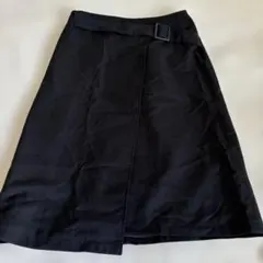 【未使用】ラップスカート　ブラック