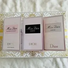 Miss Dior 香水サンプル3種 パルファン/ブルーミングブーケ/エッセンス