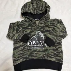 XLARGE 迷彩柄フード付きトレーナー 90