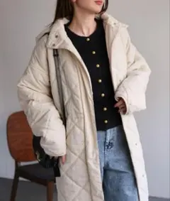 フード キルティングジャケット