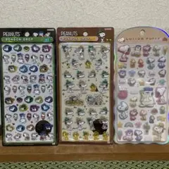 【正規品】ボンボンドロップシール mini コットンパフィー☆スヌーピーセット
