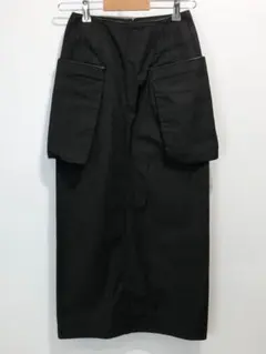 TODAYFUL デザインポケット ロング マキシ丈 スカート ブラック 36