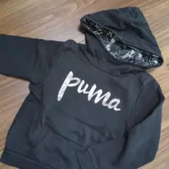 Puma フード付きトレーナー 138サイズ 黒