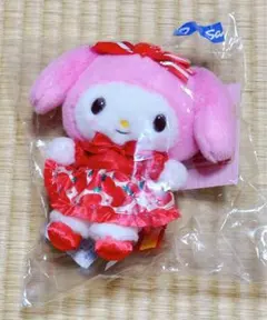 サンリオ　いちご新聞50周年　マイメロディ　マスコットホルダー