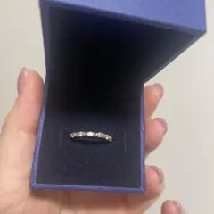 ジュエリーツツミ 透かしレース リング ゴールド 9号 K10 ピンキー