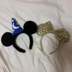 ミッキーカチューシャ&ミニーカチューシャ　２個セット