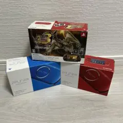 動作未確認　PSP-3000 箱付き　モンハンモデル　他3台　ジャンク