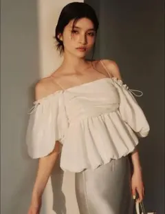 【美品】FRAY.ID 3wayオフショルパフスリーブブラウス