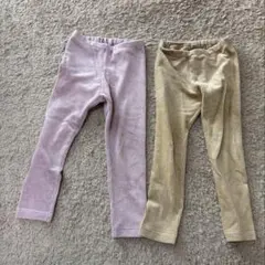 UNIQLO コーデュロイ　レギンス 10部丈　100cm 2点セット