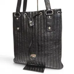 美品✨FRANCESCO BIASIA トートバッグ 本革 巾着風 肩掛け A4のサムネイル