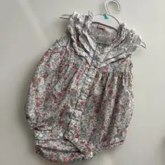 petit main ロンパース 花柄 フリル 【80cm】のサムネイル