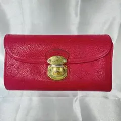 ルイヴィトン マヒナ ポルトフォイユ アメリア ピンク系 三つ折り財布