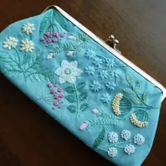 お値下げ★刺繍がま口