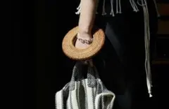 oll kyoto ベーグルカフ bagle cuff ラタン バングル - メルカリ