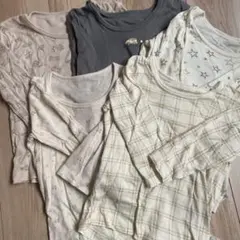男の子用長袖肌着5枚セット 100