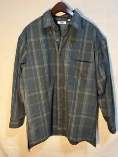 UNIQLO U フランネル オーバーサイズ チェックシャツM 2022AW