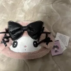 ♡ マイメロ 2025年初売り 真夜中のメロクロ フェイス形トートバッグ ♡ サンリオ 2025年初売り 真夜中のメロクロ マイメロディフェイス形
