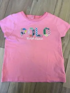 polo ラルフローレン　ベビーシャツ　ロゴ入りTシャツ　ピンク　18mのサムネイル