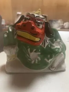 獅子の陶器置物 青と黄色 - メルカリ