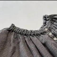 スタジオクリップ ギャザー襟袖 微起毛ワンピース