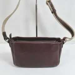 【良品】土屋鞄製造所 ショルダーバッグ ポシェット 本革 レザー ブラウンのサムネイル