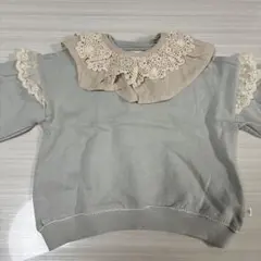 cottoli レース襟付きトレーナー95