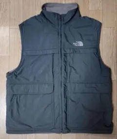 THE NORTH FACE フリースベスト ダークグレー ベージュ