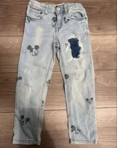 ミッキーマウスデニムパンツ　104㎝　サイズ4ZARA
