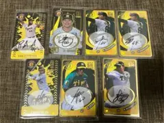 阪神タイガース　オンサイトカード　直筆サインセット