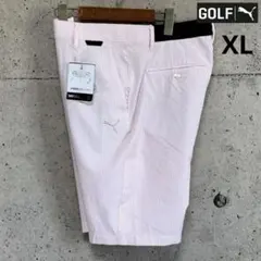 新品 PUMA ゴルフ【XL】シアサッカー ドライセル ハーフパンツ GOLF