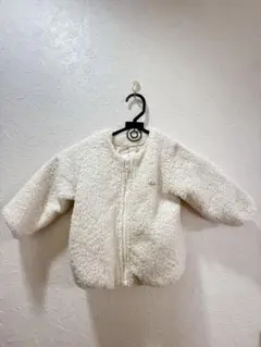 petit main ボアジャケット 80cm ホワイト