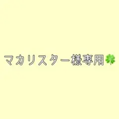 マカリスター様 リクエスト 2点 まとめ商品