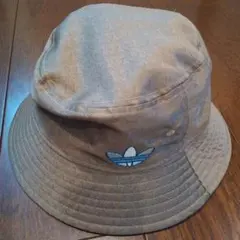 adidas バケットハット OSFM ベージュ/青