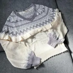 axes femme Vネックニットトップス　セーター　近日削除