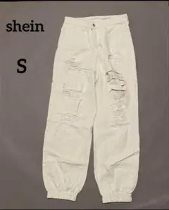 shein ダメージ　ジーンズ　レディースパンツ　Sサイズ　オシャレ　デニム
