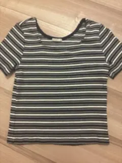 GU ストライプ 半袖Tシャツ M