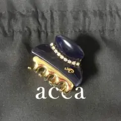 acca ヘアクリップ 赤×ネイビー ミニサイズ 2個セット - メルカリ