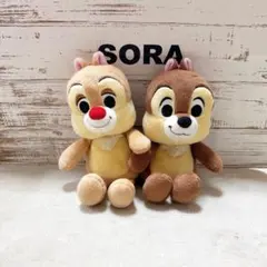 チップとデール ぬいぐるみ 2体セット