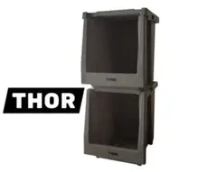 新品2個☆THORソー☆スタッキングシェルフコンテナー20Lグレー コンテナ