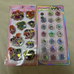 パワーパフガールズ スパンコールパーティー カプセルシール おはじきシール