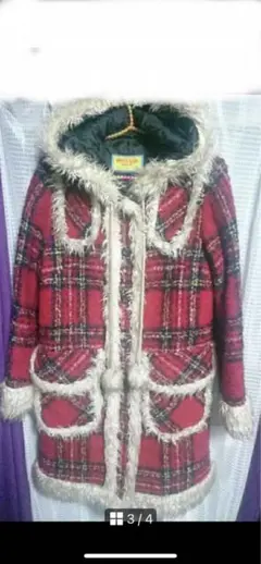 フリースフード付きダッフルコート